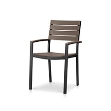Dining Arm Chair Tex Gray / Gray